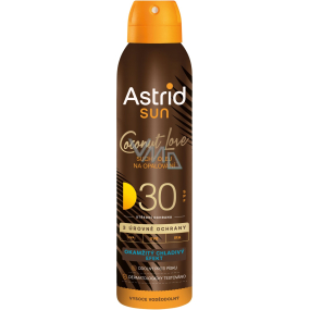 Astrid Sun Coconut Love trockene Sonnenöl mit Lichtschutzfaktor OF30 150 ml