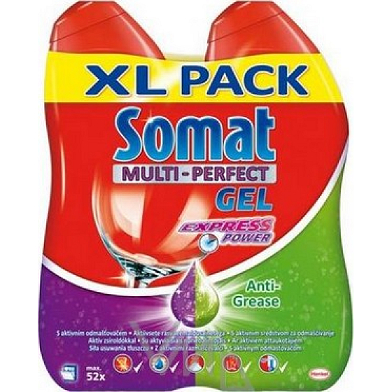 Somat Multi-Perfect Gel Express Anti-Fett-Schalengel 2 x 650 ml