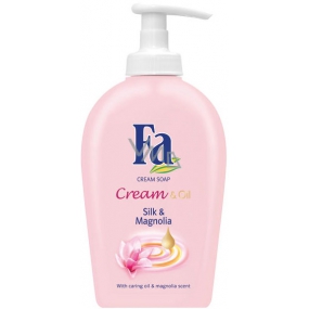 Fa Cream & Oil Silk & Magnolia Flüssigseife mit Spender 300 ml