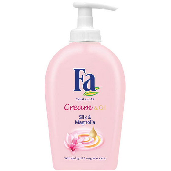 Fa Cream & Oil Silk & Magnolia Flüssigseife mit Spender 300 ml