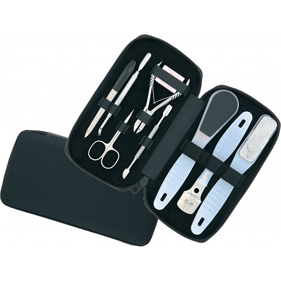Dup Manicure Crus Kunstleder 8 Stück Schwarz Muster 9305/5028