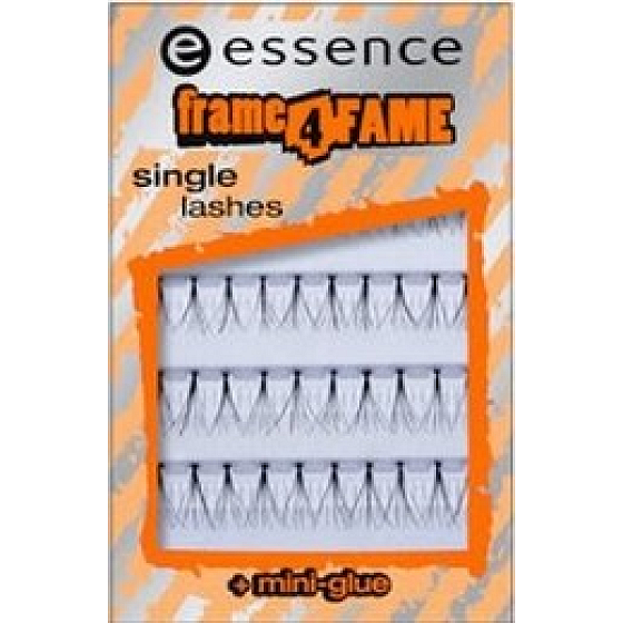 Essence Frame for Fame Künstliche klebrige Büschel 03 Single Lashes 40 Stück Büschel + Minikleber 1 ml