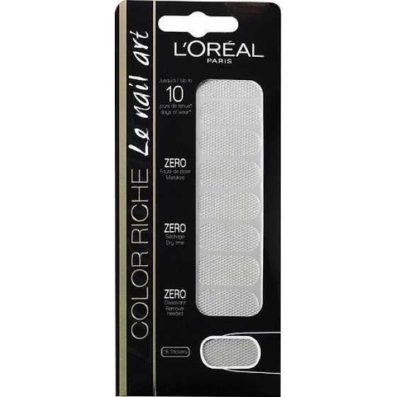 Loreal Paris Farbe Riche Le Nail Art Nagelaufkleber 012 Diamant Eternel 18 Stück