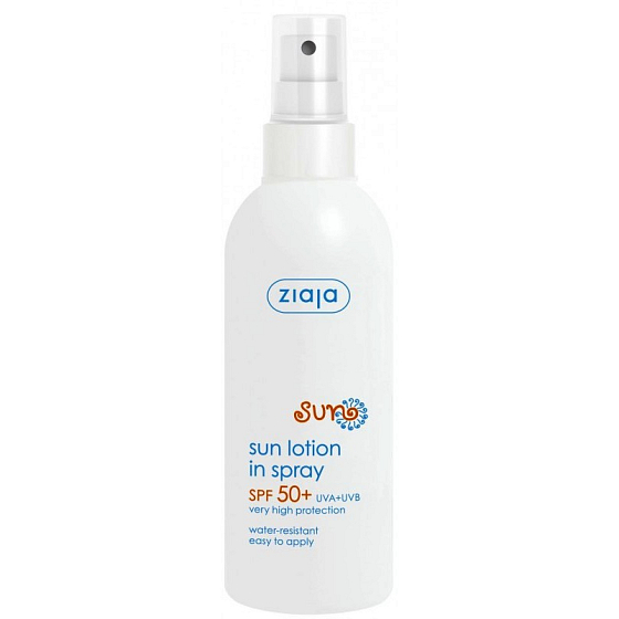 Ziaja Sun SPF 50+ UVA + UVB wasserfeste Feuchtigkeitslotion 170 ml