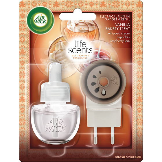 Air Wick Aroma von Vanillebrot elektrischer Lufterfrischer Set 19 ml