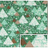 Nekupto Geschenkpapier 70 x 200 cm Weihnachtsgrüne Bäume