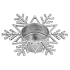 Yankee Candle Twinkling Snowflake Kerzenhalter Schneeflocke für Teekerze