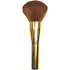Kosmetikpinsel mit synthetischen Borsten für Puder Goldgriff rostiges Haar 15,5 cm 066