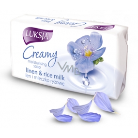Luksja Creamy Linen & Rice Milch - Flachs und Reismilch Toilettenseife 90 g