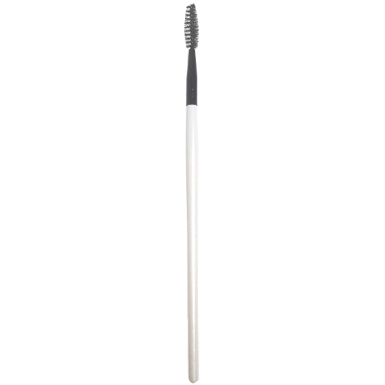 Kosmetikpinsel für Augenbrauen und Wimpern schwarz und weiß dünn 19,5 cm 30190-13