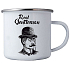 Böhmen Geschenke Dose mit Gentleman Print 8 cm