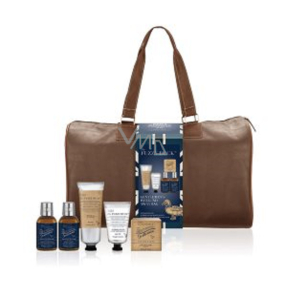 Baylis & Harding Men Ginger and Lime Duschgel 200 ml + Toilettenseife 150 g + 2in1 Shampoo und Duschgel 100 ml + Bodylotion 100 ml + Aftershave 50 ml + Reisetasche, Kosmetikset für Männer