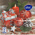 Aha Papierservietten 3-lagig 33 x 33 cm 20 Stück Weihnachtsrot Dekorationen, Geschenk und Kerze