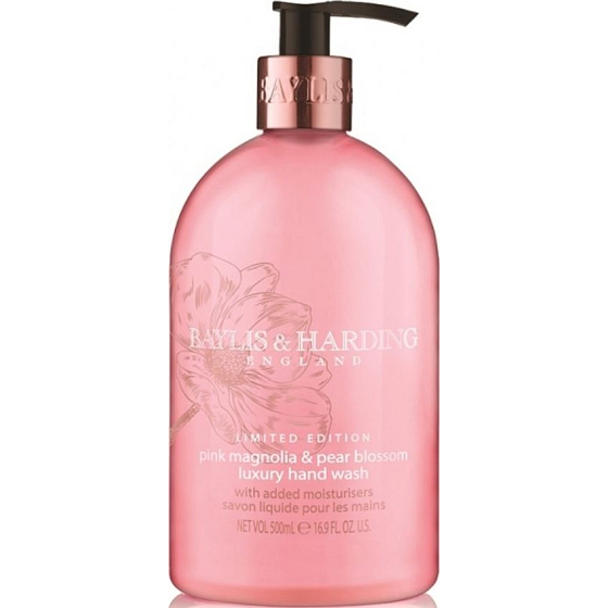 Baylis & Harding Pink Magnolien- und Birnenblüten-Flüssigseifenspender 500 ml