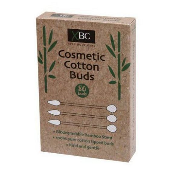 Xbc Bamboo Eco Bambusstöcke aus 100% Baumwolle für Ohren 80 Stück