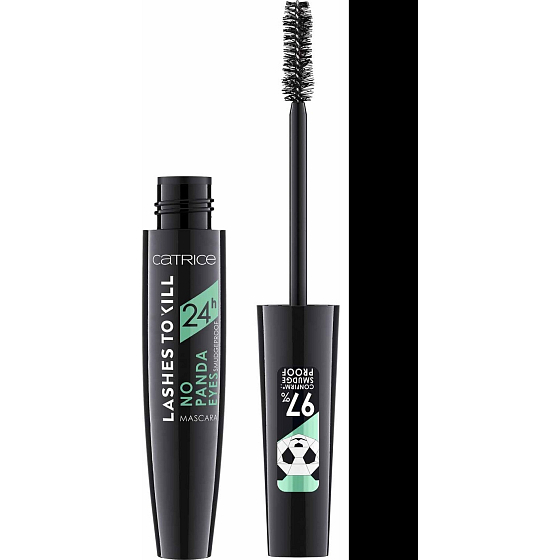 Catrice Wimpern zum Töten 24h No Panda Eyes Wischfeste Wimperntusche 010 Action-Proof Schwarz 10 ml