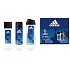 Adidas UEFA Champions League Dare Edition VI parfümiertes Deodorantglas für Männer 75 ml + Duschgel 250 ml + Deodorantspray 150 ml, Kosmetikset