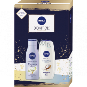 Nivea Coconut Care Körperlotion 200 ml + Duschgel 250 ml, Kosmetikset für Frauen