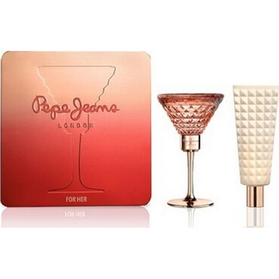 Pepe Jeans London Pepe Jeans für ihr parfümiertes Wasser 80 ml + Körperlotion 80 ml, Geschenkset
