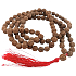 108 Mala Shiva Rudraksha, Meditationsschmuck, natürliche indische Samen, geknotet, elastisch, handgefertigt, Quaste 8 cm, Perle 7-8 mm