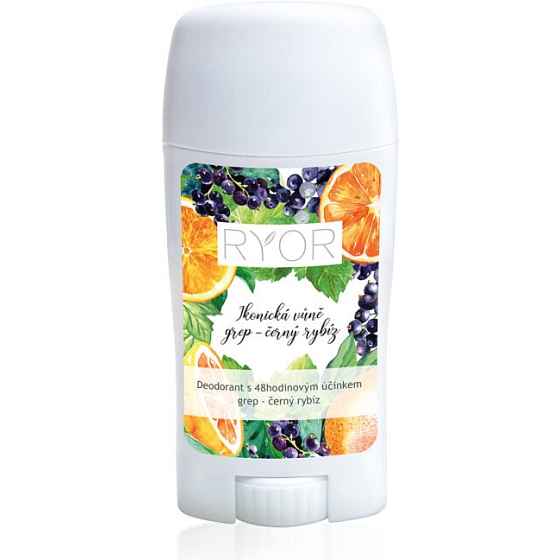 Ryor Grep-Schwarze-Johannisbeer-Creme-Deodorant-Stick mit 48-Stunden-Effekt für Frauen 50 ml