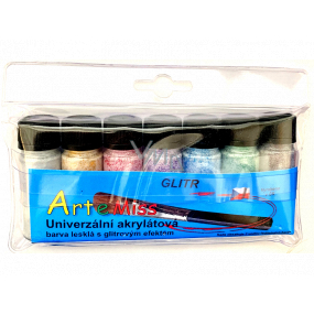 Art e Miss Universal Acryl-Glitterfarbe 7 x 12 g