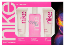 Nike Ultra Pink Woman Eau de Toilette 100 ml + Körperlotion 75 ml + Duschgel 75 ml, Geschenkset für Frauen