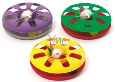 Karlie Flamingo Plastikkreis mit Ballon und Maus für Katzen 24 cm verschiedene Farben