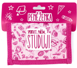 Nekupto Back To School Brieftasche rosa Ich spiele Sport, Party, Studie 13,5 x 9 cm