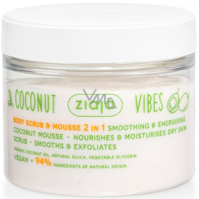 Ziaja Coconut 2in1 glättendes Körperpeeling und Schaum 270 ml