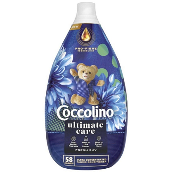 Coccolino Ultimate Care Fresh Sky Konzentrat-Weichspüler 58 Anwendungen 870 ml