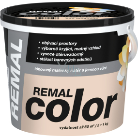REMAL Color Malerfarbe für Wände 270 Cappuccino, 5 + 1 kg