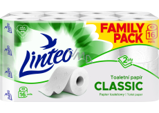 Linteo Classic Toilettenpapier 2-lagig, 16 Rollen, 15m Rolle