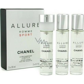 Chanel Allure Homme Sport EdT 3 x 20 ml Toillettenwasser
