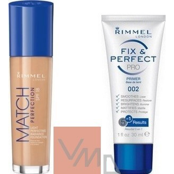 Rimmel London Match Perfection Make-up 300 30 ml + Basis unter Make-up 30 ml
