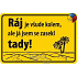 Nekupto Humorous Sign Paradise ist rund um 15x10 cm 1 Stück