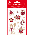 Holographische dekorative Aufkleber von Arch Christmas mit Glitzern 706-GG Rotgold 8,5 x 12,5 cm