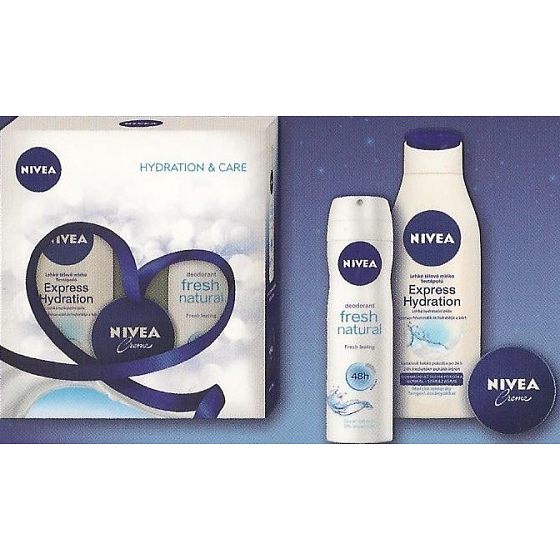 Nivea Body Hydration Körperlotion 250 ml + Deodorant Spray 150 ml + Creme 30 ml, Kosmetikset
