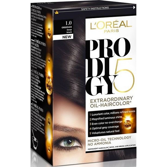 Loreal Paris Prodigy 5 Haarfarbe 1.0 Dunkelschwarz