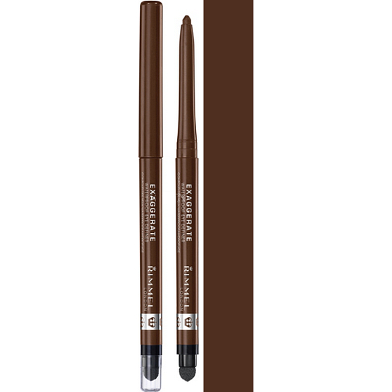Rimmel London Exaggerate automatischer wasserdichter Eyeliner 212 Rich Brown 0,28 g