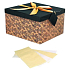 Anděl Faltbare Geschenkbox mit Band, braun-schwarz, 30 x 30 x 17 cm 1 Stück