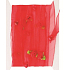 Rotes Band mit Blumen und Herzen, Länge 3 m
