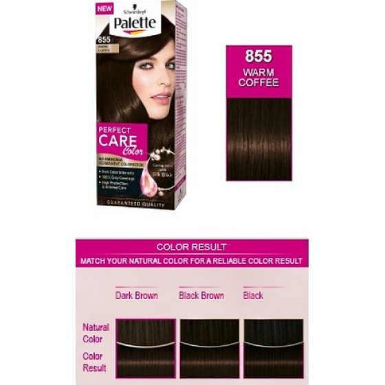 Schwarzkopf Palette Perfect Color Care Haarfarbe 855 Heißer Kaffee