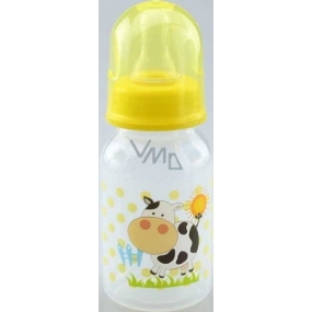 Erste Schritte Fütterungsflasche 0+ Babyflasche mit Silikonschnuller Schafe 150 ml