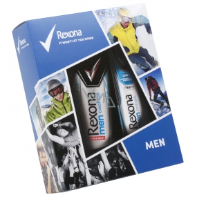 Rexona Men Cobalt Antitranspirant Deodorant Spray für Männer 150 ml + Cool Ice Duschgel 250 ml, Kosmetikset