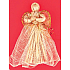 Goldener Engel-Dekor mit gewelltem Rock 17 cm