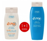 Ziaja Sun SPF 50+ wasserfester Sonnenschutz für Kinder 125 ml + Sonnenberuhigendes Sonnengel 200 ml, Duopack