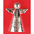 Engel Keramik Silber Figur 9 cm