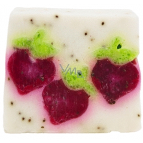 Bomb Cosmetics Strawberry Cube - Berry Bar Natürliche Glycerinseife 100 g