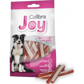 Calibra Joy Chicken & Fish Sandwich Ergänzungsfutter für Hunde 80 g